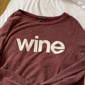 Wildfox Wine Baggy Jumper